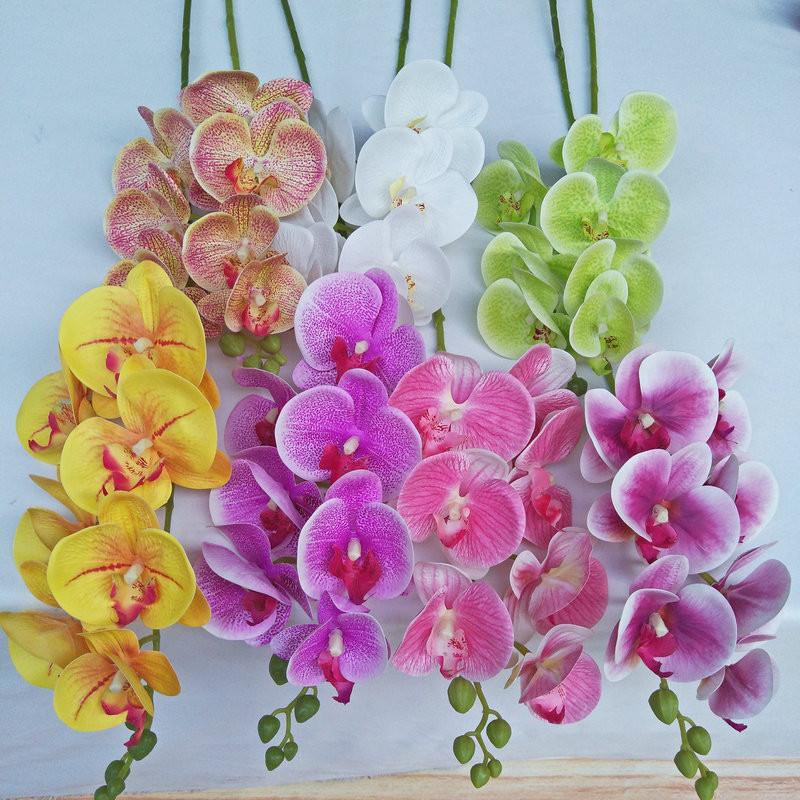 Phalaenopsis Artificial Orchid 3d Realistic Multi Stem For Home Wedding Decor