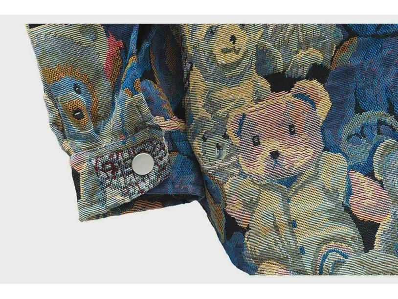 Ανδρικό Υπερμεγέθη Τζάκετ Ντένιμ με Μανίκια Τρία Τέταρτα - Χαλαρή Γραμμή, Μοντέρνο & Ανθεκτικό Ζακάρ Σχέδιο.