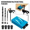 7/14/15Pcs 15 Degrees Pocket Hole Jig Kit Woodworking Hole Drilling Guide Locator Hole Puncher With Drill Bit Set