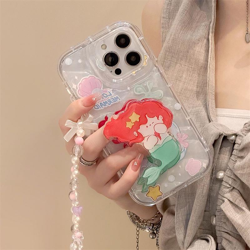 Husă și Suport Zhitai pentru iPhone: Compatibil cu modelele 12, 13 Pro Max, 14, 15 Pro, cu brățară integrată și suport de birou.