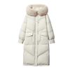 Down jacket women's 2024 new medium and long fashionable foreign style design sense niche thickened white duck down winter explosion