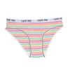 Women's Cotton Underwear Triangle Pants Low Waist Breathable Girls' and Students' Striped Underwear