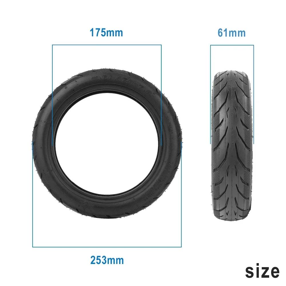 60/70-7.0 Vacuum Tire for Xiaomi 4 Pro 10Inch Rubber Thicken Tubeless Tyres Wheel Replacement Electric Scooter Accessories Parts