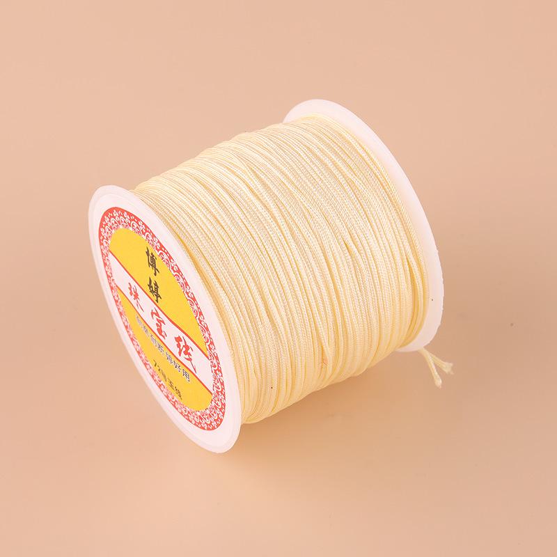 Boting Jade No. 72 0.8mm Nylon Thread for DIY Braided Cord Bracelet Weaving and Pendant Making.