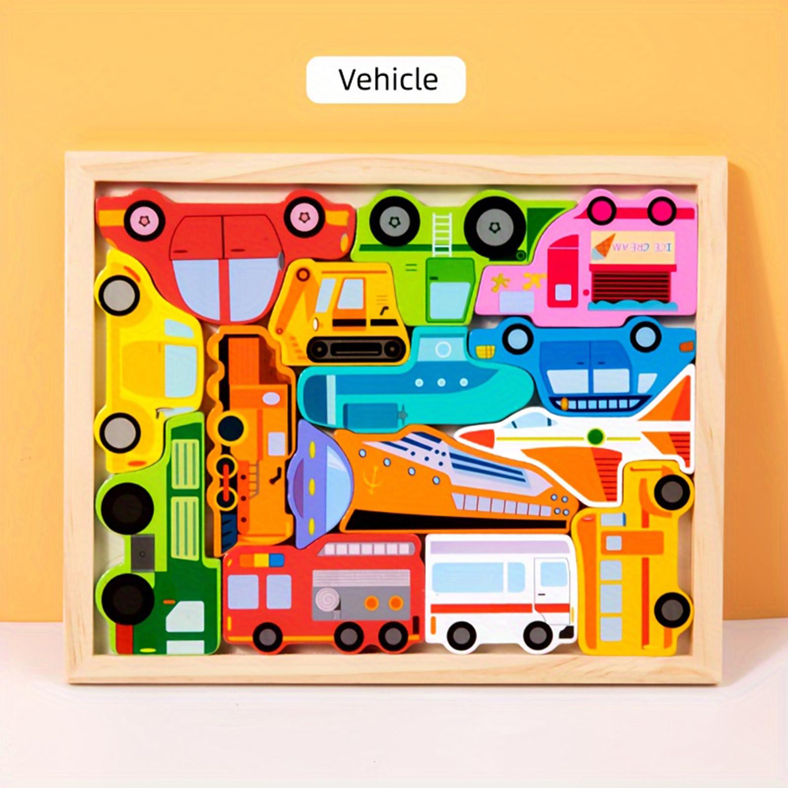 

Детский деревянный 3D-пазл, Развивающий набор на темы Животные, Океан, Динозавры, Ферма и Транспорт, Разноцветная деревянная игрушка, набор строительных блоков в подарок One Size