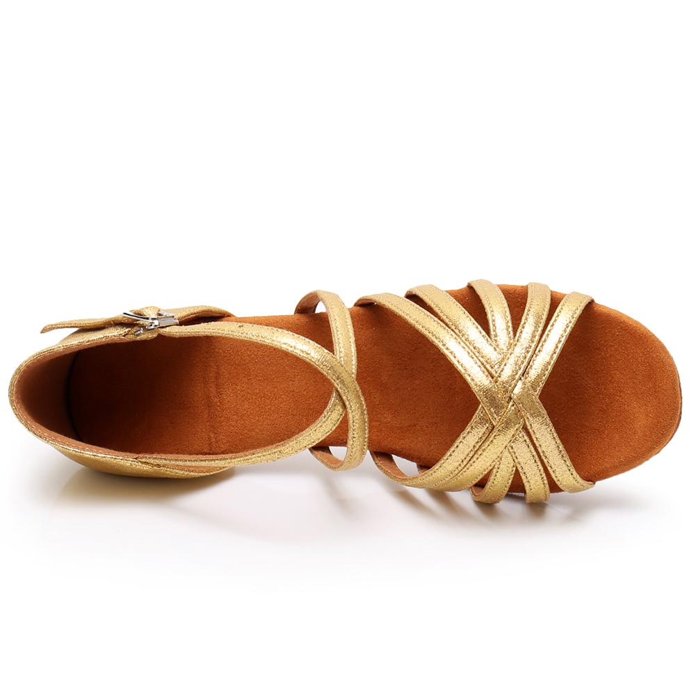 Child Girls' Women Ball Latin Tango Cha Beginner Dance Shoes Low Heel Dance Shoes Practice Dance Shoes