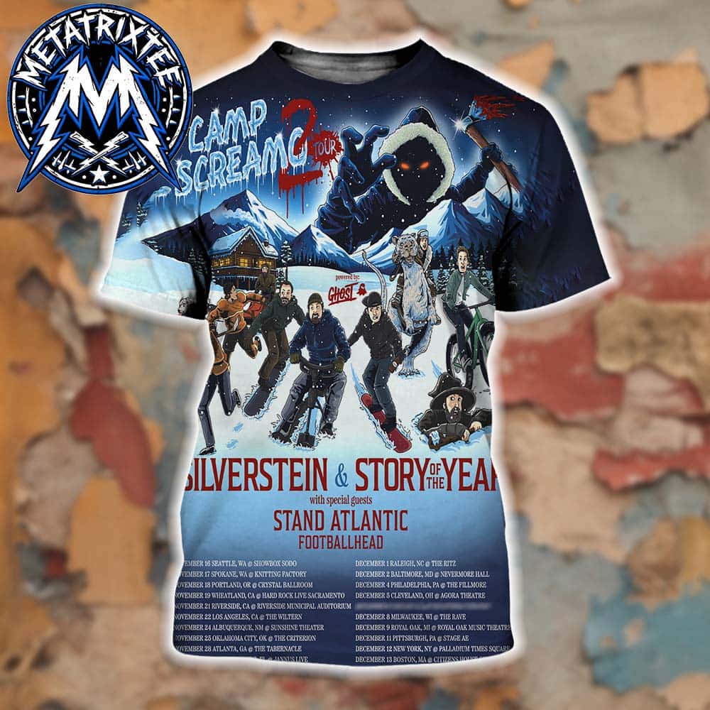 Silverstein Story Of The Year Camp Screamo 2 Tour Nov16 Seattle-Dec13 Boston All Over Print Shirts