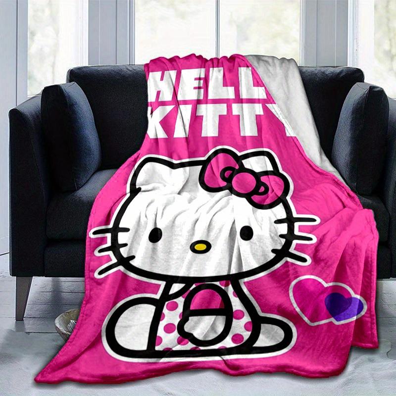 1pc. Hello Kitty Cute Cartoon Pink Blanket - Perfect for Home, Office, Outdoor Use, Gift Idea, Suitable for All Seasonsz041723