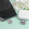 1pc Sparkling Rhinestone Butterfly Dust Plug, Aluminum Alloy Anti-Dust Cap for Type-C & IPhone Ports