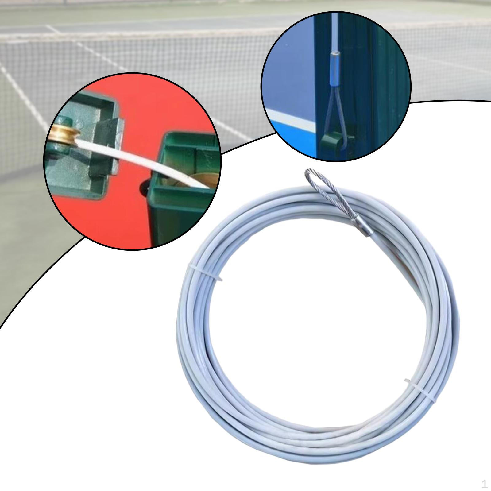 

Tennis Net Cable Cord Rain Resistant Court Accessories Reliable