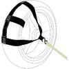 MOTO4U Universal Motorcycle Rear Wheel Tie Down Strap In Black