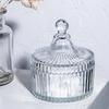 Glass Canister with Lid Airtight Candy Jar Sugar Bowl for Kitchen Counter Dining Table Pantry Storage Decorative Snack Dispenser