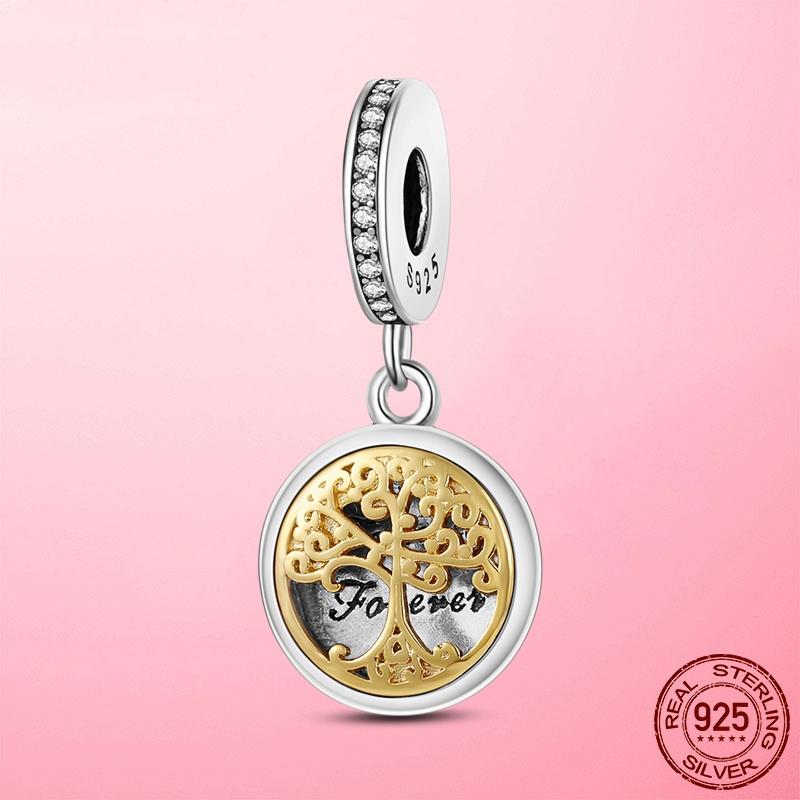 Follow Heart Compass Dangle Charms Beads Pendant Copper Fit Original Bracelets Bangle Diy For Jewelry Making