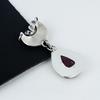 Kashmir Ruby Gemstone Pendant 925 Sterling Silver- Handmade Design, Everyday Wear Jewelry, Unique Red Garnet Pendant Mother's Day Gifts