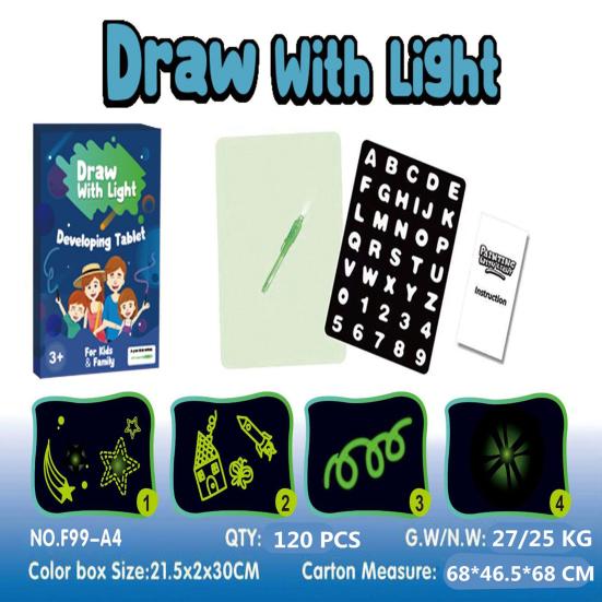 Luminous Drawing Board High Sensibility Draw Smoothly Early Education Children Learning Toys Writing Doodle Pad for Student