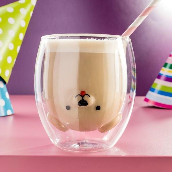 Verre à Double Paroi Chiot tasse café et thé originale chien