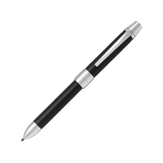 Pilot 2+1 Ridge Leather Black BTHR-3SL-B Multifunction Ballpoint Pen, 2 Colors 0.7mm + Sharp 0.5mm
