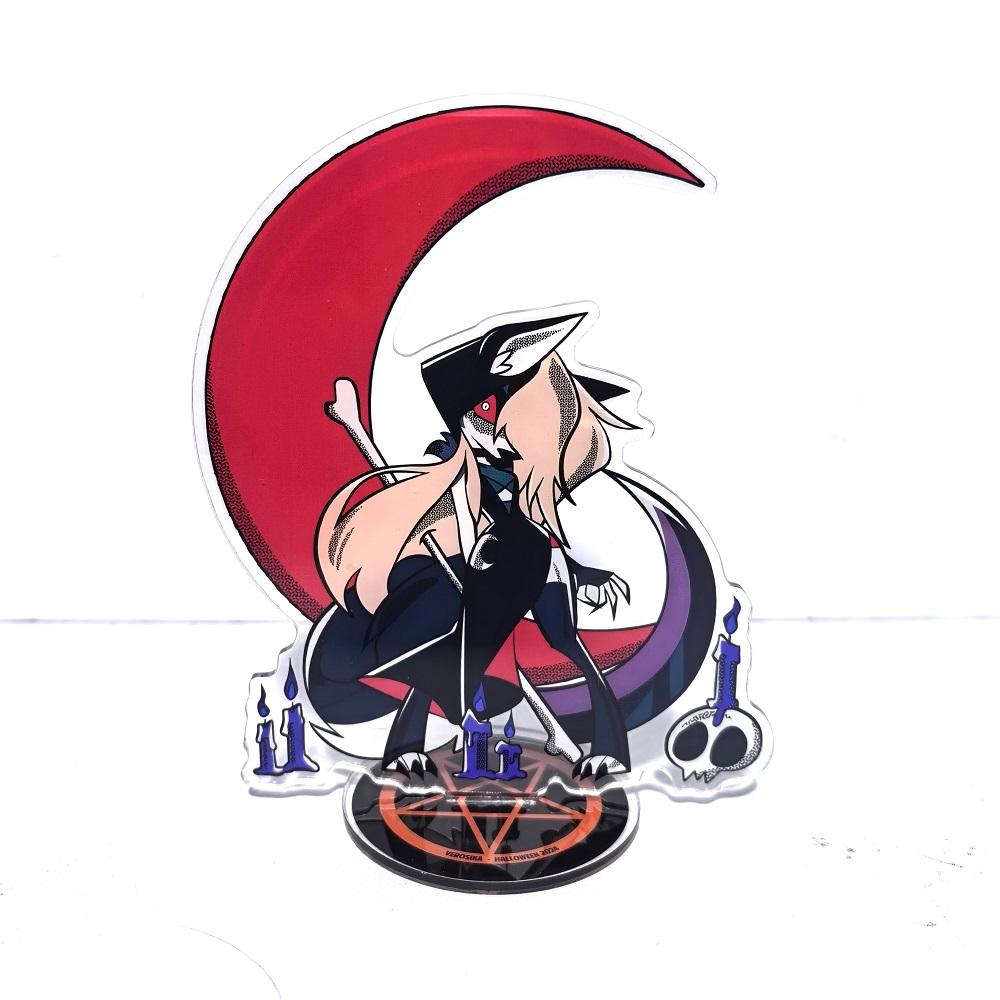 Helluva Boss Anime Figure Acrylic Stand Model Plate 1pc Blitzo Desk Decor Standing Sign Game Fans Gift Ornaments Stand Model