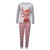 2026 Family of Four Matching Deer Print Christmas Pajamas for Autumn