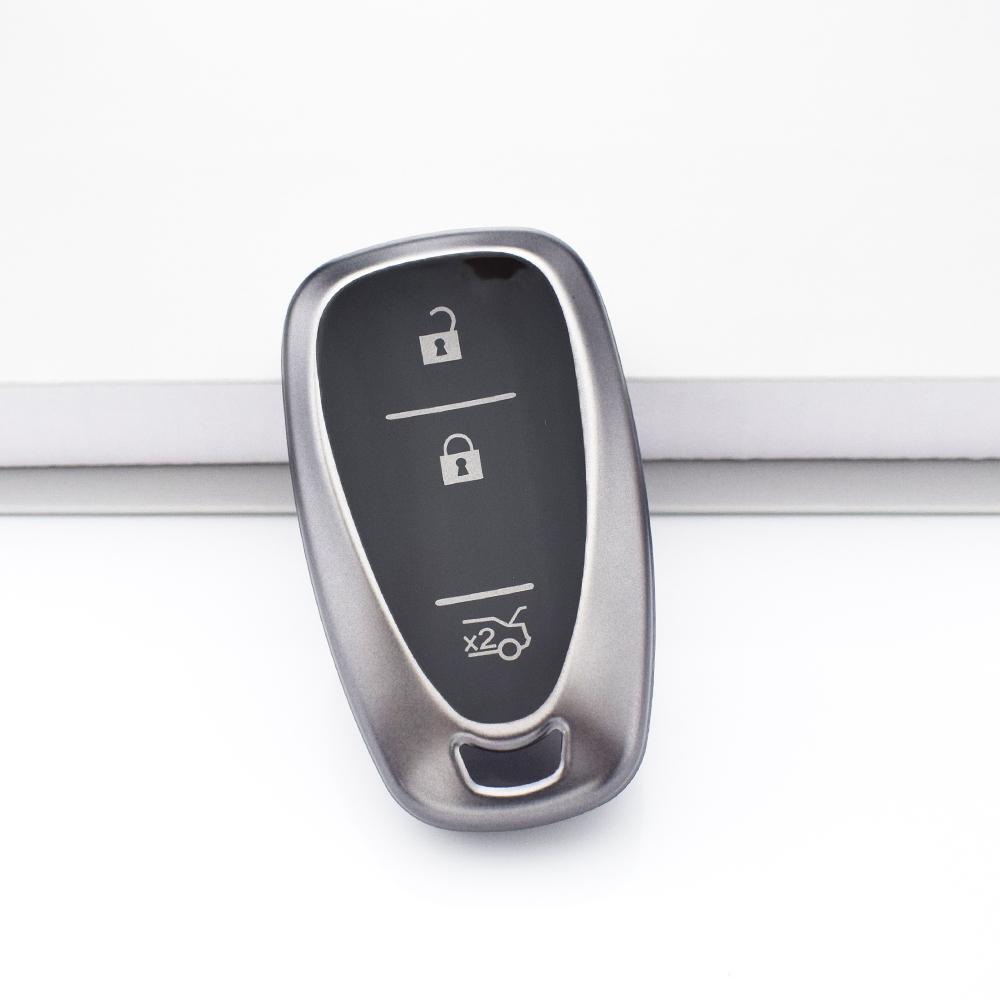 Soft TPU Car Key Case Cover Fob Shell Holder For Chevrolet Cruze Spark Sonic Camaro Volt Bolt Trax Malibu Accessories