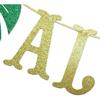 Hawaiian Aloha Banner Decorations with Palm Leaves Garland for Hawaiian Tropical Luau Beach Summer Party Supplies Decor Favors Bunting Photo Booth
