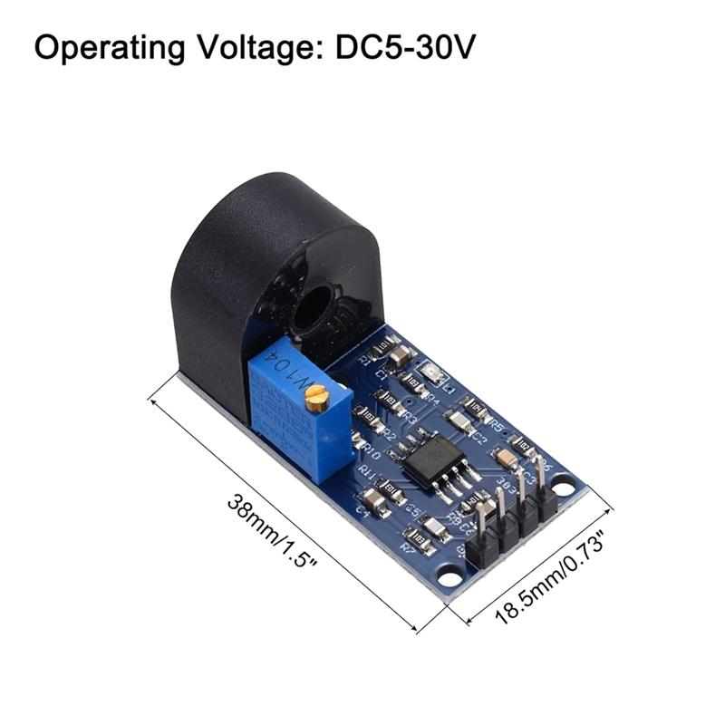 A84E-ZMCT103C Current Sensor Module 4Pcs 5A AC Single Phase Active Analog Signal Output Current Transformer Module