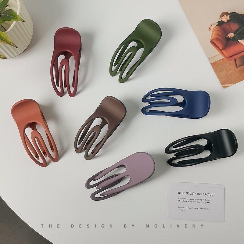 Lady Simplu Agraf mare pentru femei Rechin gheare de păr Agrafă pentru partea din spate a capului Agrafă de păr Instrumente de styling