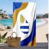 Uruguay Football Print Beach Towel Quick Dry Super Absorbent Soft Bath Towel for Swimming Beach Travel Fan Souvenir Gift