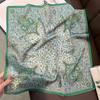 53 Silk High-End Silk Scarf Small Square Scarf Versatile Mulberry Silk Retro Cashew Professional Silk Scarf