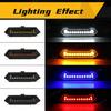 4PCS Grille Lights For Toyota Tacoma TRD Sport   Front Grill Car LED White Amber Blue Red Warning Daylights DRL 12V