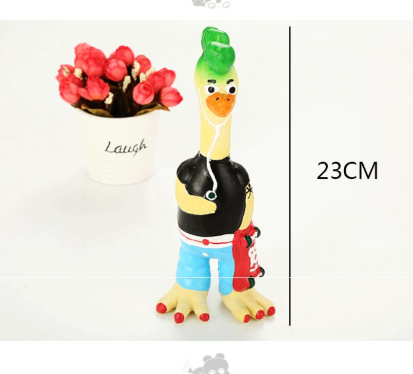 

1 шт. кричащая резиновая игрушка-курица для собак, забавная игрушка-писк для собак, щенков OSILIL1984d 3