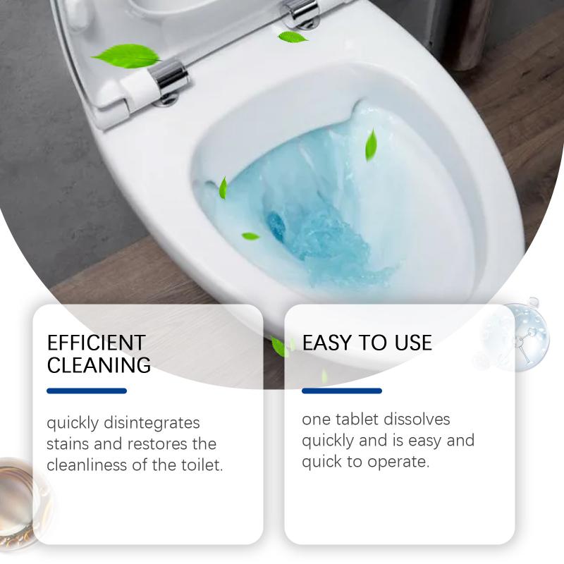 12pcs Toilet Bowl Cleaner Tablets Automatic with  Toilet Bowl Cleaner Toilet Descaling Deodorizing Household Toilet Cleane one size