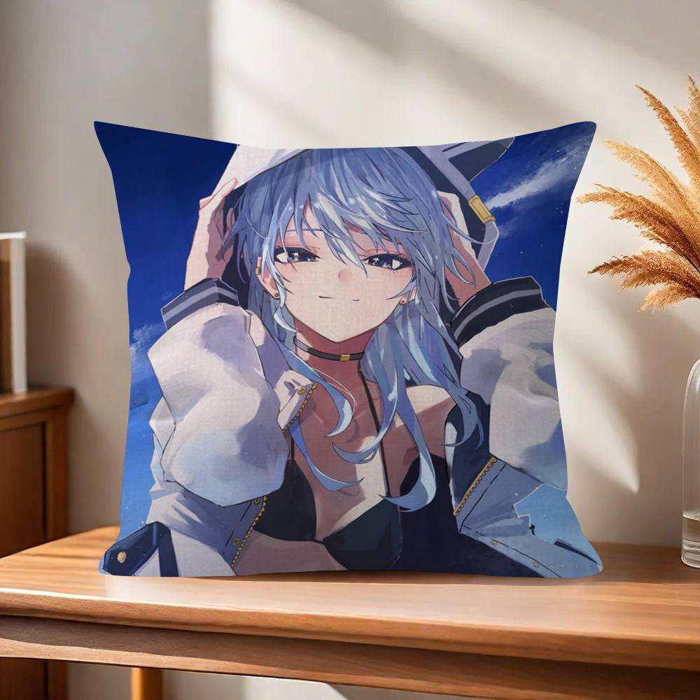 Suichan Hoshimachi Suisei Animation HHololive  Pillow Gifts Home Office Furnishings Bedroom Sofa Car Cushion Cover case 45x45cm