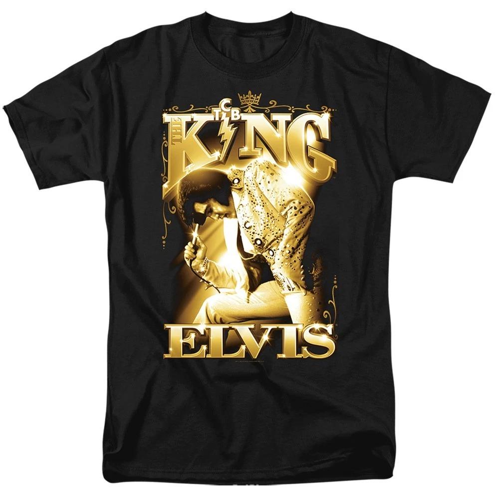 Elvis Presley The King Leaning Pose Men s T-Shirt S-5XL Licensed Graphic Tee 4XL