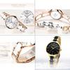 NIBOSI Women's Ceramic White Analog Wristwatch Waterproof Casual Business Fashion High-End Gift