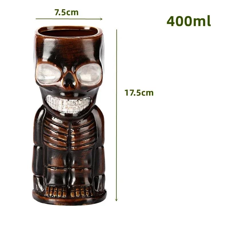 60 Types Ceramic Hawaii Tiki Mugs Creative Cocktail Glasses Beer Glass Martini Glasses Wine Glass Funny Cup Gift for Men