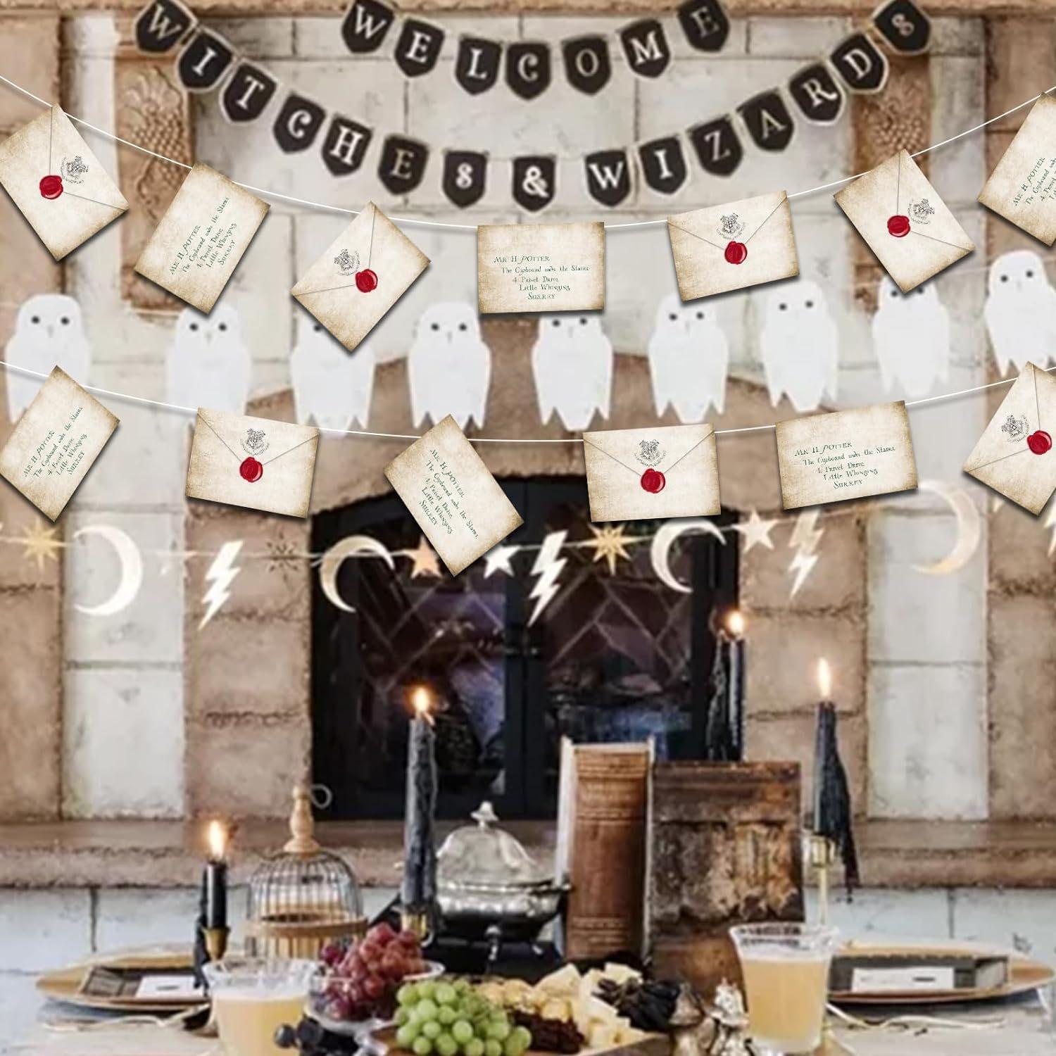 

20 шт. Плавающие баннеры с надписью «Волшебник» для приветственного декора, письма для тематической вечеринки-маскарада на Хэллоуин