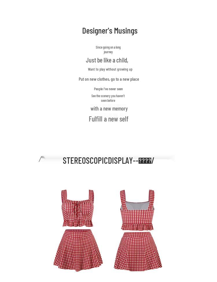 Women's Summer Skirted Split Swimsuit: Tummy Control, Slimming, Push-Up, Sexy, Student Style