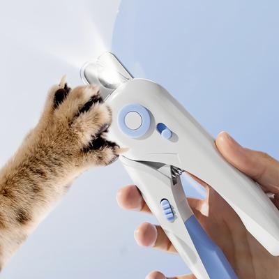 LED Hundenagelschere mit Licht & Nagelschere, LED Haustiernagel mit Schnell für sichere Fellpflege