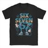 67 Sei Sette 6-7 Divertente Outfit Brainrot Italiano Uomo Donna Magliette 100% Cotone Maglietta Grafica Stampata T-shirt Vestiti