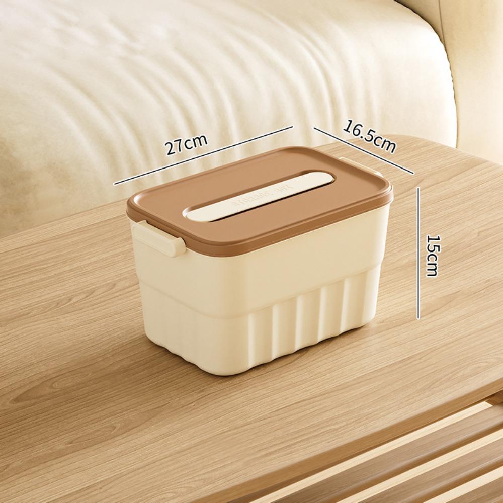 With Cover Organizing Box Plastic Clothing Desktop Box New Toy Storage Case  Home Toy and Snack