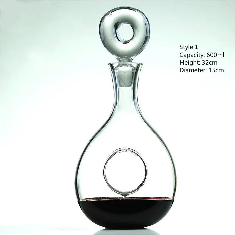 

600-1700ml Creative Heart Lead-Free Crystal Glass Wine Decanter Linlang Whiskey Wine Container Personalized Wine Pot Gift небесно-голубой