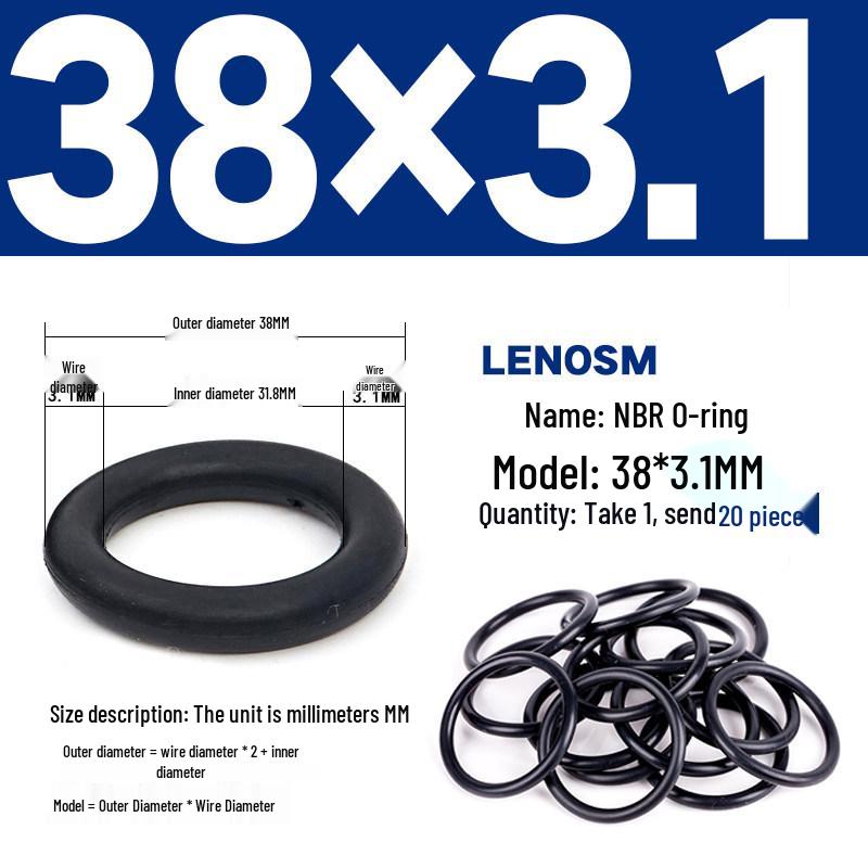 High-Pressure NBR Nitrile Rubber O-Ring Seal - Wear & Oil Resistant