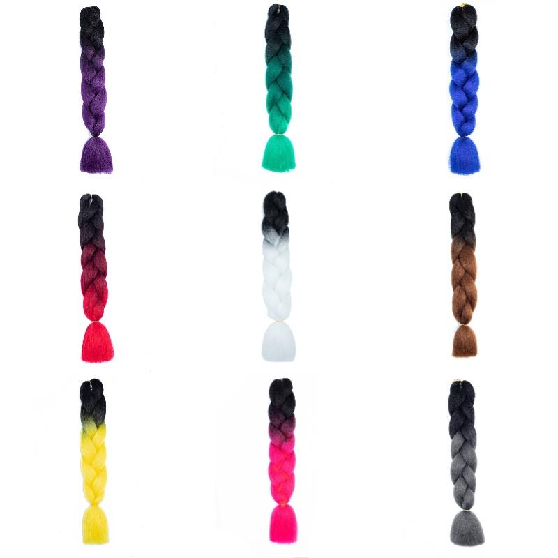 Bunte Ombre Jumbo-Zöpfe für Frauen! Verändere deinen Look mit diesem exotischen Stil! Figuren)
