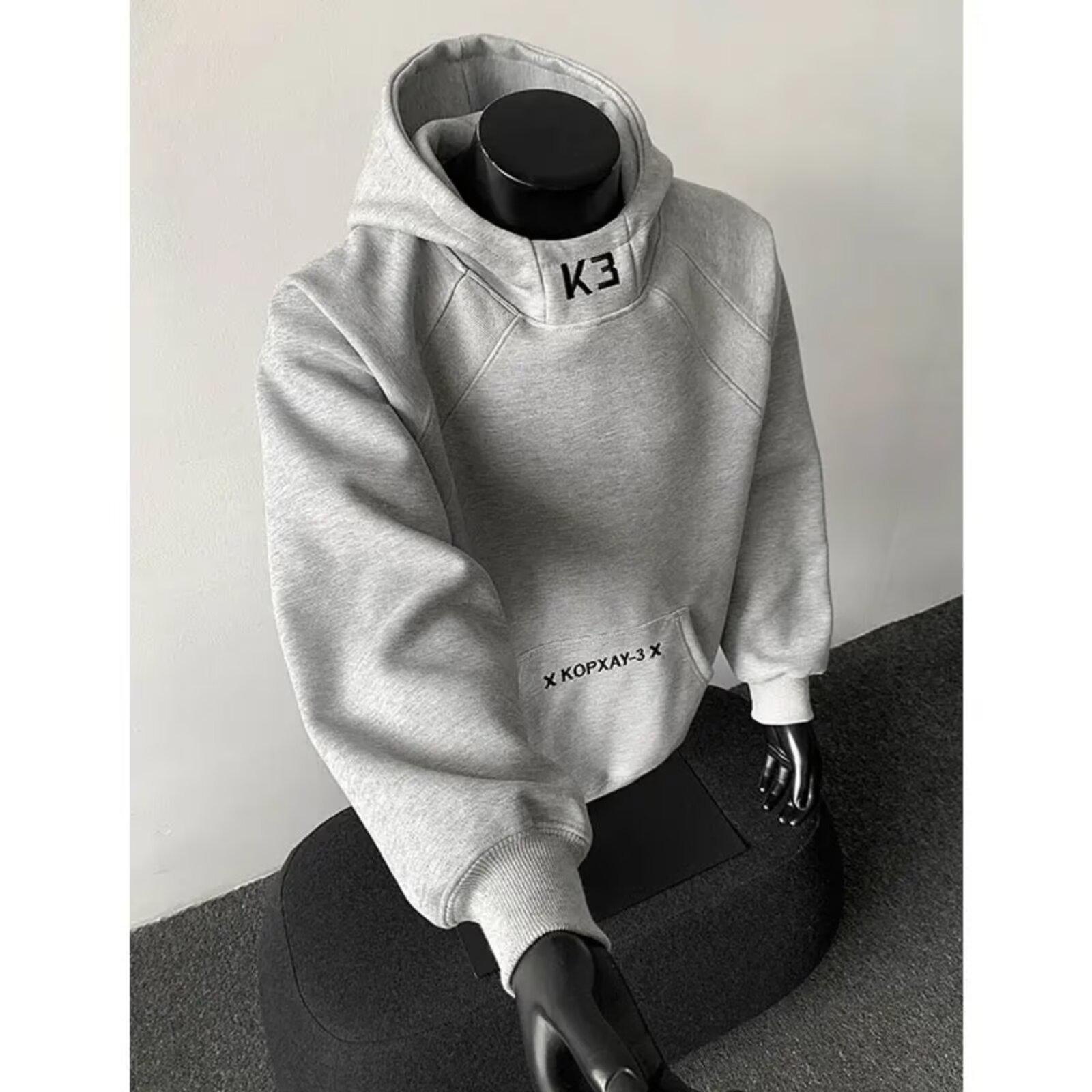 

2026 Men s Stylish Loose Pullover Hoodie, Versatile Spring Arrival, Cool & Handsome Style 3XL