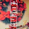 Santa Claus Climbing Ladder Ornaments Xmas Tree Santa Claus Climbing Ladder Rope Hanging Pendant Merry Christmas Decoration
