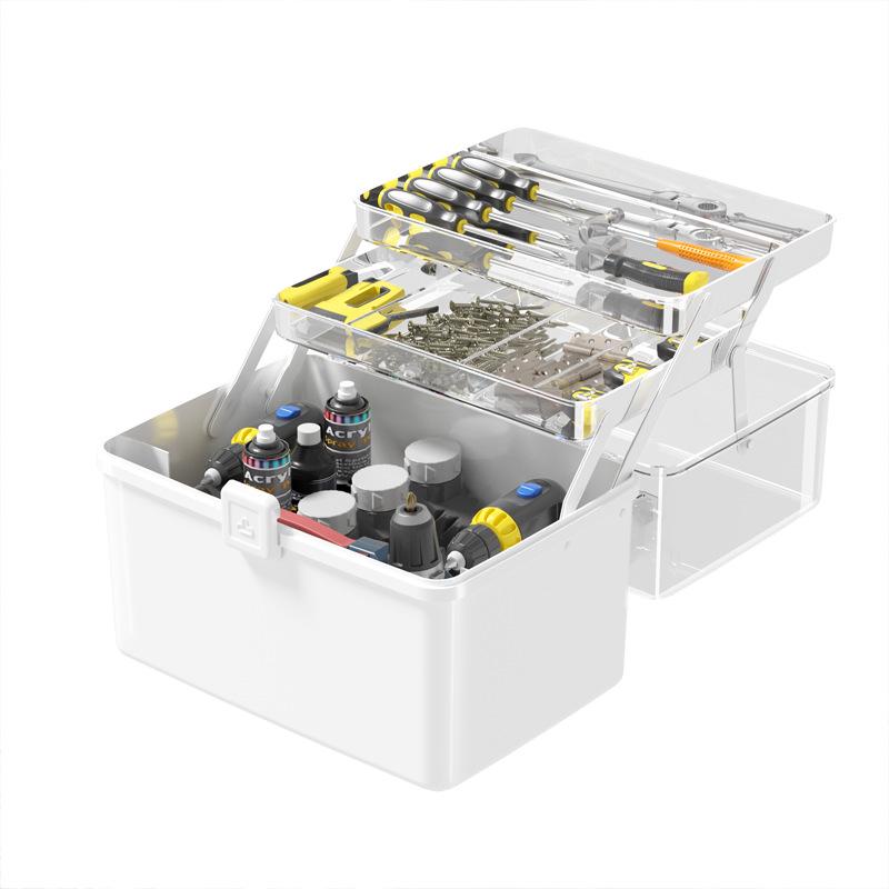 Large Industrial-Grade Portable Toolbox for Home and Vehicle Repairs