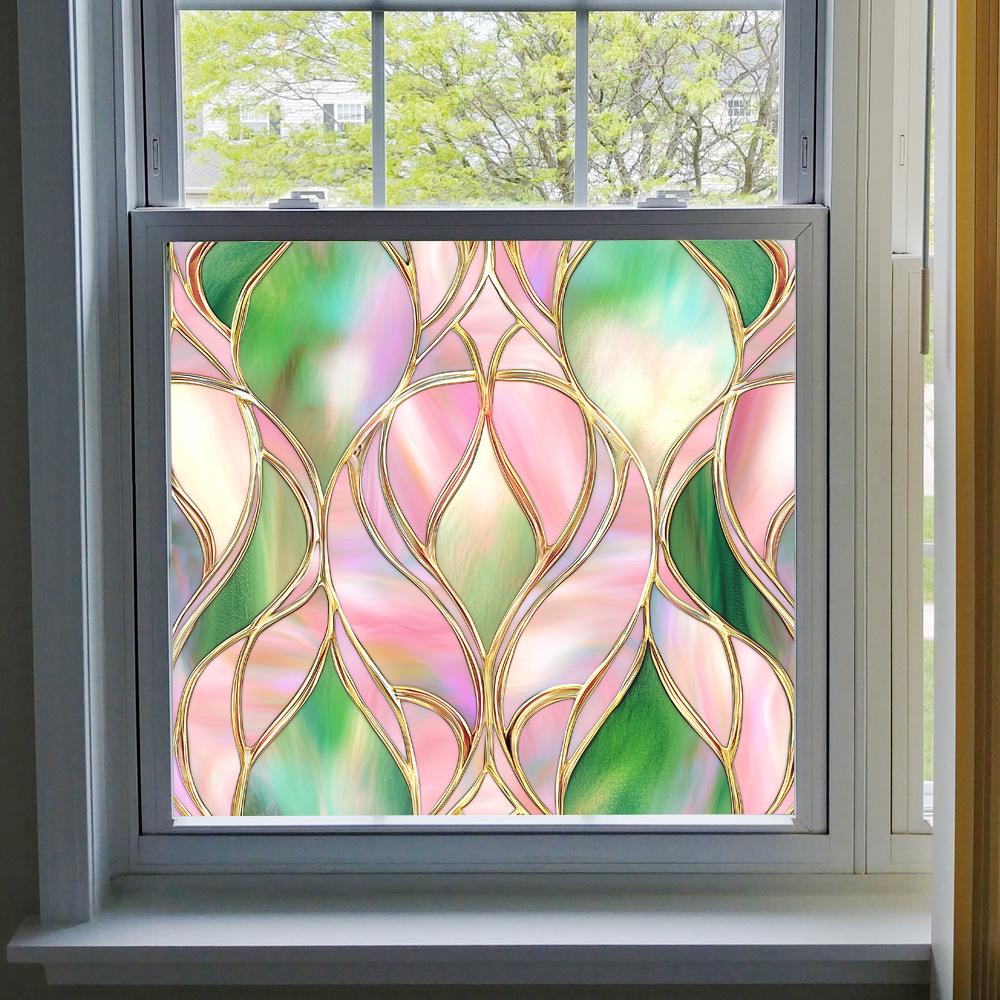 BL301-330 Colored PVC Static Cling Window Film - No Glue Home Decoration
