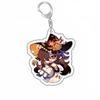 Raiden Shogun Klee Nahida Q Type Genshin Impact Cartoon Keychain Acrylic Bag Keyring Pendant Trendy Gift