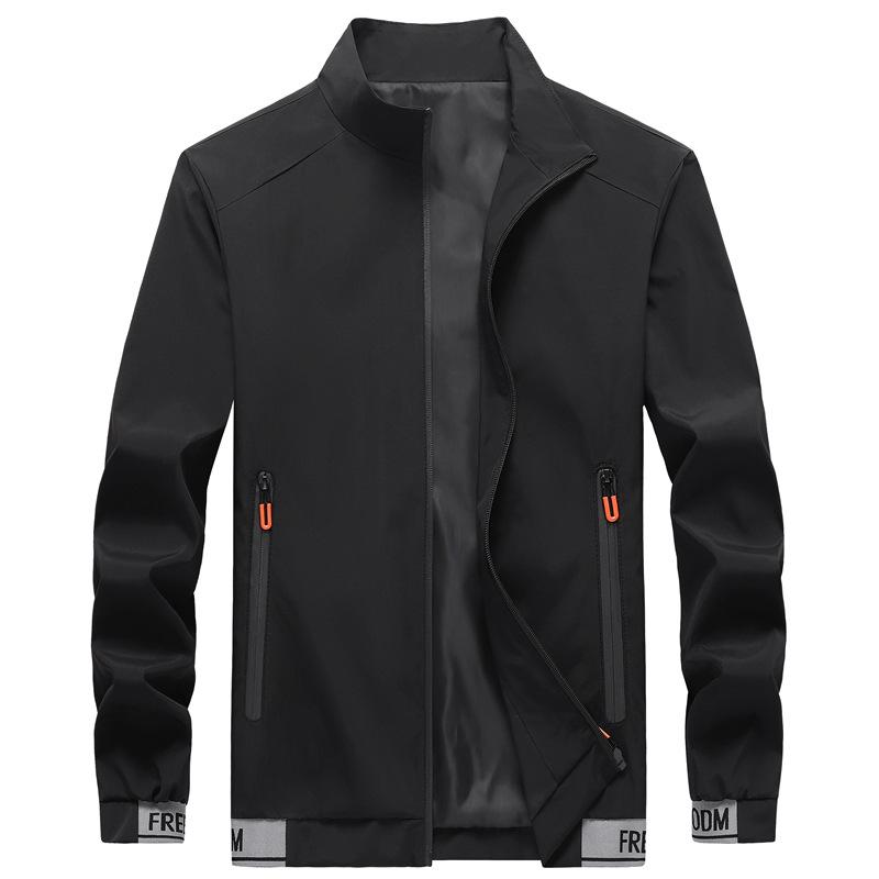 Coat Men's Autumn New Stand-up Collar Thin Jacket Men's Trench Coat Bomber Jacket Baseball Uniform